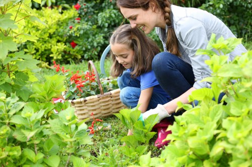 Professional gardeners in Chelsfield completing a safe site check
