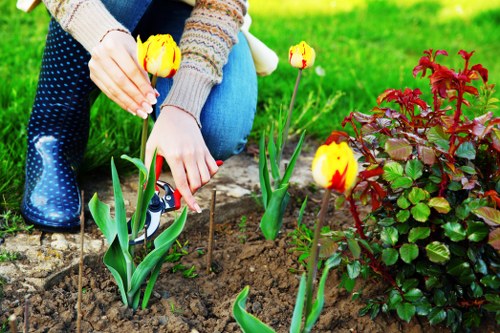 Recyclable garden materials prepared for local waste separation